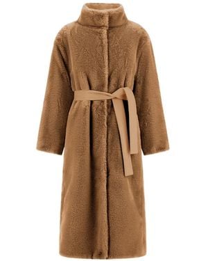 Herno Cappotto Reversibile Con Cintura - Marrone