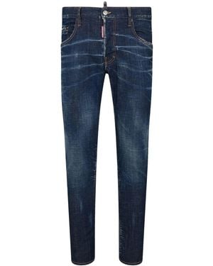 DSquared² Indigo Blue Stretch-cotton Denim Jeans