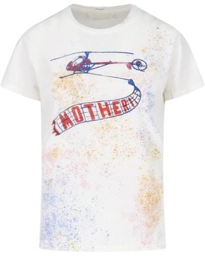 Mother The Lil Goodie Goodie Graphic-Print Cotton T-Shirt - White