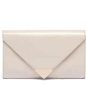 Prada Patent-Leather Mini Bag - White