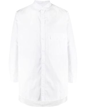 Yohji Yamamoto Flap Pocket Long-Length Shirt - White