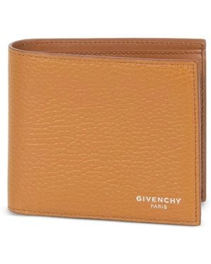 Givenchy Pebbled Leather Wallet - Brown