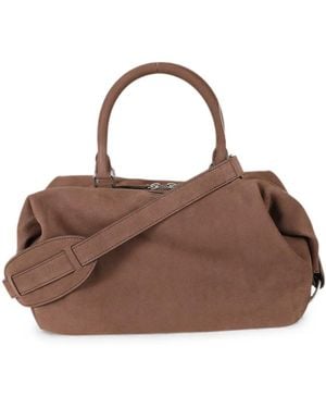 Marge Sherwood Dumpling Leather Tote Bag - Brown