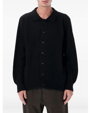 Howlin' Polo-Collar Buttoned Cardigan - Black