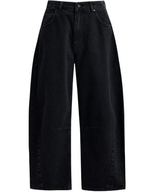 Essentiel Antwerp Twisted-Seam Cotton Barrel-Leg Jeans - Blue