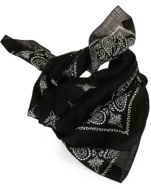 Destin Judy Paisley-Print Scarf - Black