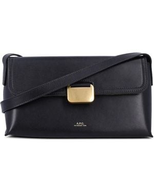 A.P.C. Kleine Simone Schultertasche - Schwarz