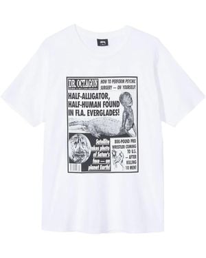 Stussy X Bulk Record 1996 Dr. Octagon Graphic T-Shirt - White