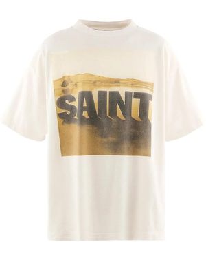 SAINT Mxxxxxx Graphic-Print T-Shirt - White