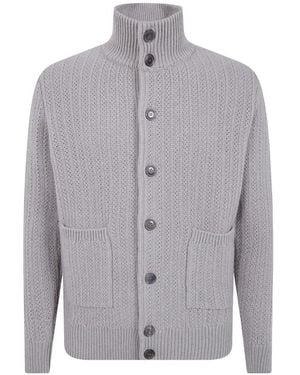 FILIPPO DE LAURENTIIS Button-Up Cardigan - Grey