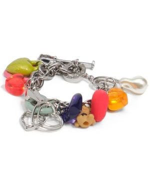 Bimba Y Lola Heart Multicharm Bracelet - White
