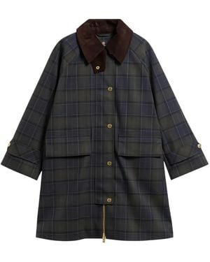 Barbour Sally Tartan-Check Jacket - Black