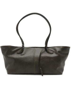 Low Classic Leather Tote Bag - Black