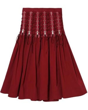 Undercover Falda Con Cintura Alta - Rojo
