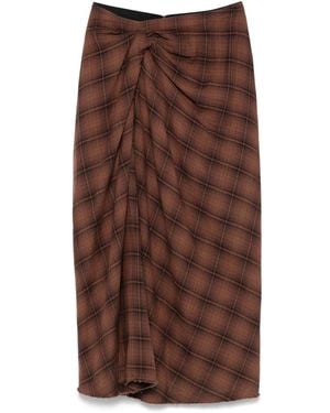 Isabel Marant Nicole Midi Skirt - Brown