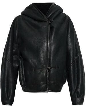 Isabel Marant Amiel Hooded Toggle-Fastening Jacket - Black