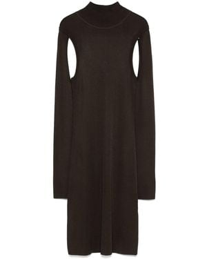 Helmut Lang Air Midi Dress - Black