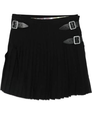 Vivienne Westwood Kilt Buckle Pleated Mini Skirt - Black