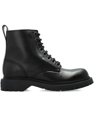 Givenchy レースアップ レザーブーツ - ブラック