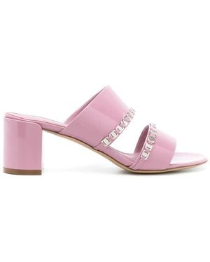 Ferragamo Braided Slip-On Sandals - Pink