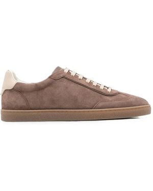 Brunello Cucinelli Suede Leather Trainers - Brown