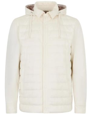 Herno Hooded Puffer Jacket - White