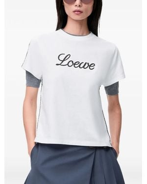 Loewe T-Shirt With Logo - White