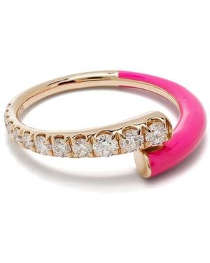 Melissa Kaye 18Kt Roségouden Ring - Roze