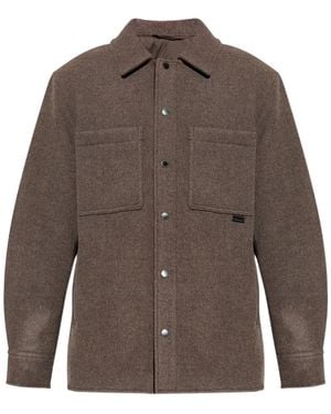 Canada Goose Button-fastening Patch-pockets Shirt Jacket - ブラウン