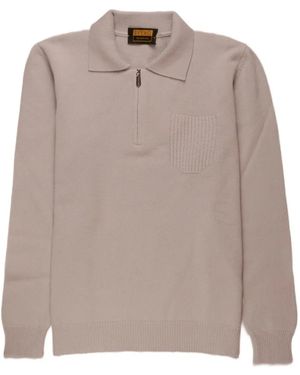 Svevo Zip Pocket Polo Shirt - Natural