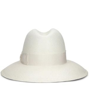 Borsalino Claudette Panama Wide-Brim Hat - White