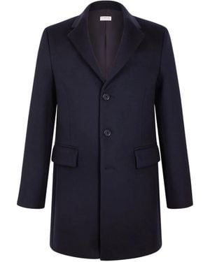 Fursac Button-Fastening Overcoat - Blue