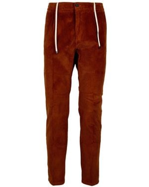 Cruna Corduroy Drawstring Trousers - Red