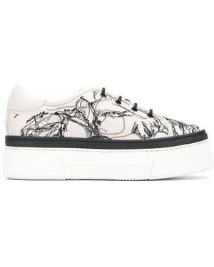 Agl Attilio Giusti Leombruni Platform Lace-Up Sneakers - White