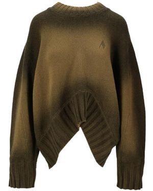 The Attico Sprayed-Wool Jumper - Green