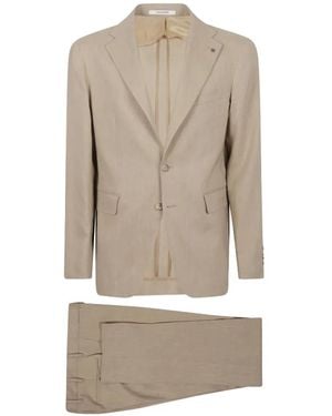 Tagliatore Single-Breasted Suit - Natural