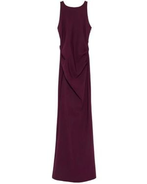 La Petite Robe Di Chiara Boni Eman Ruched Long Dress - Purple