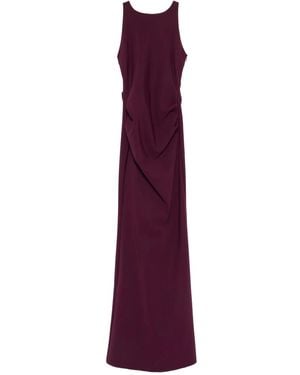La Petite Robe Di Chiara Boni Vestido largo Eman fruncido - Morado
