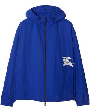 Burberry Signature Knight Motif Jacket - Blue