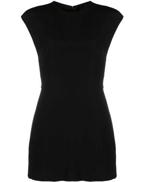 Valentino Garavani Round Neck Sleeveless Playsuit - Black