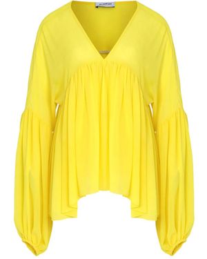 Olympiah Brisa Pleated Blouse - Yellow