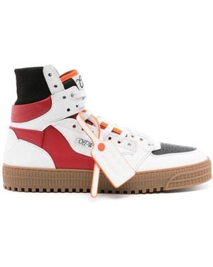 Off-White c/o Virgil Abloh 3.0 Off Court Leather Sneakers - Pink