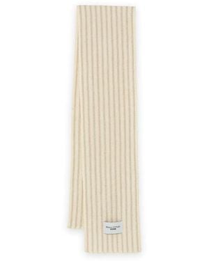 Marc O' Polo Striped Scarf - Blanc