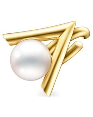 Tasaki 18Kt Danger Claw Pearl Ear Cuff - Metallic