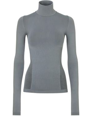 Fendi Haut À Col Roulé Et Motif Monogrammé - Gris