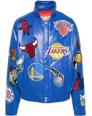 Jeff Hamilton X Nba Collage Jacket - Blue