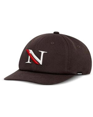 Neighborhood Logo-Embroidered Baseball Cap - Brown