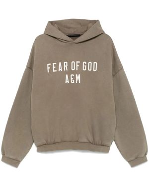 Fear Of God ロゴ パーカー - ナチュラル