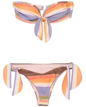Zimmermann Solstice Scarf-Tie Bikini - White