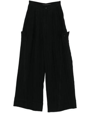 Yehuafan Pocket Trousers - Black